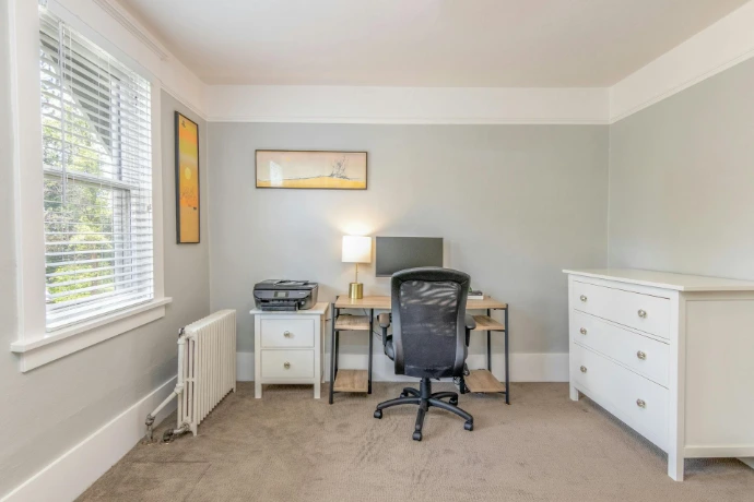 Home office computer and printer setup